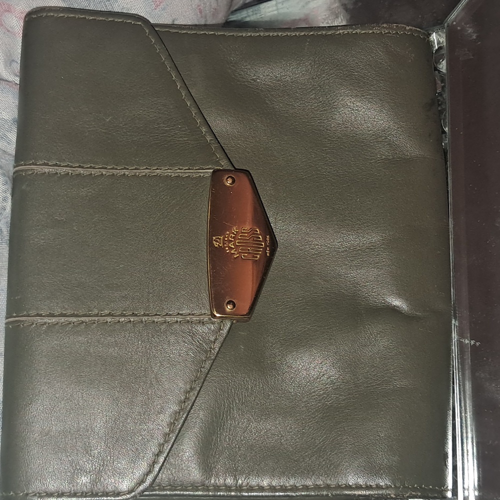 Marc Cross Green Leather Clutch